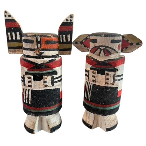 Vintage Hopi Kachincas pair - Picture 2 of 4
